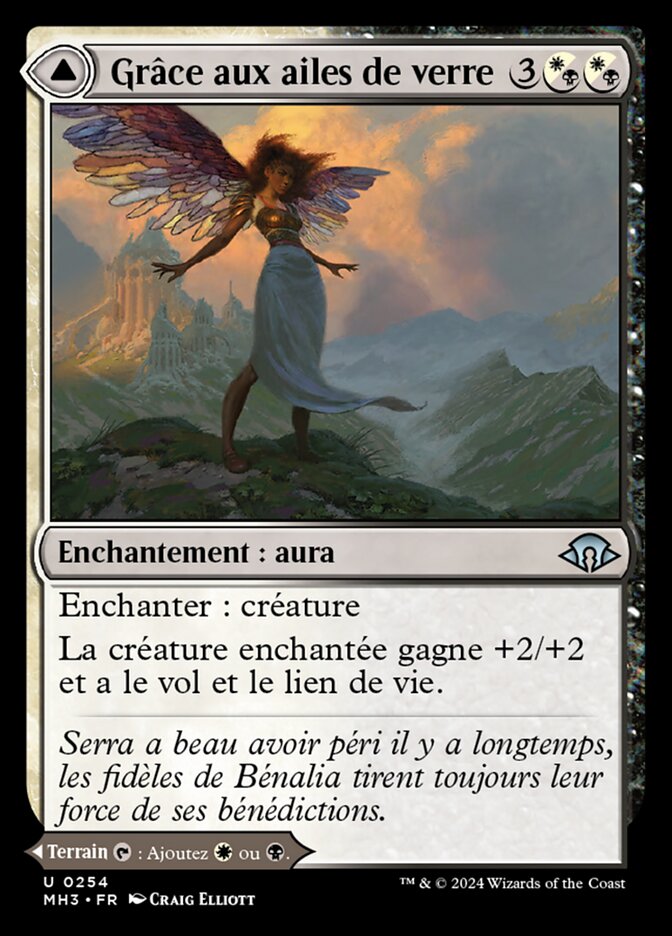 Grâce aux ailes de verre