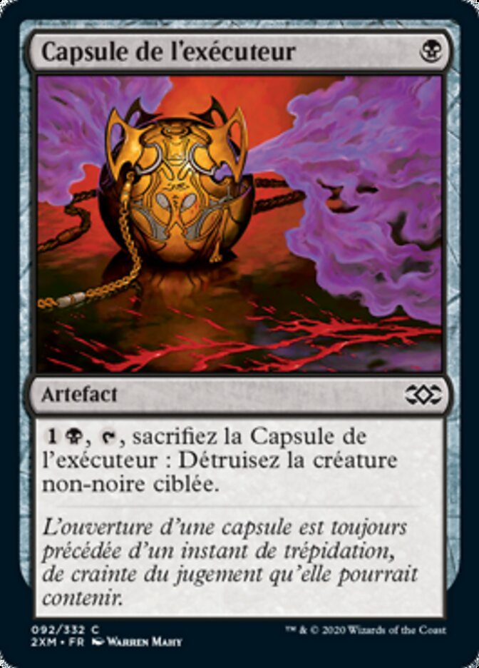 Capsule de l'exécuteur
