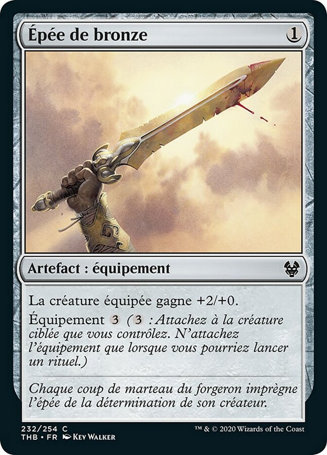 Épée de bronze