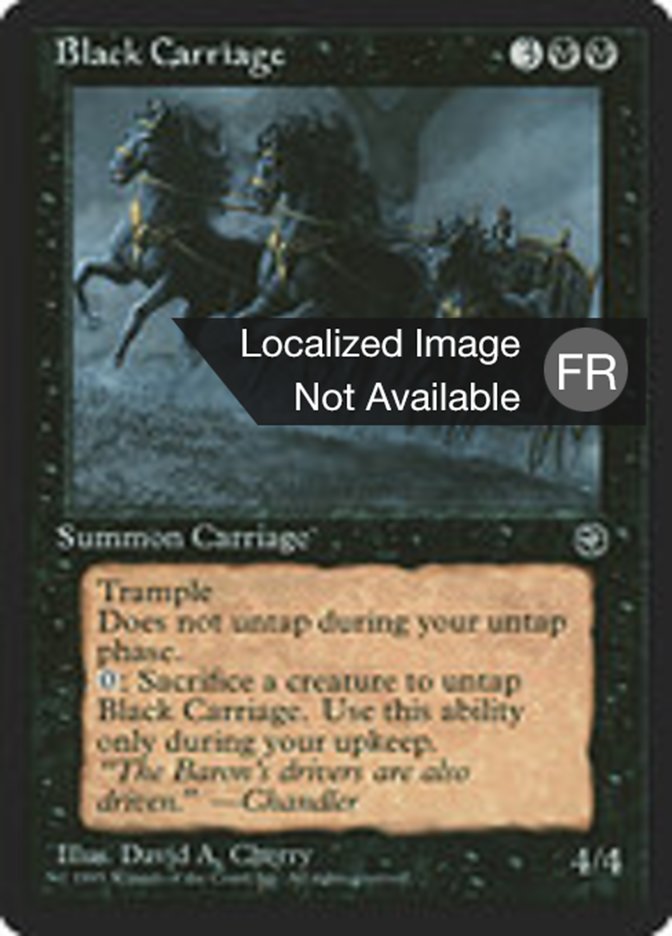 Carrosse de noirceur