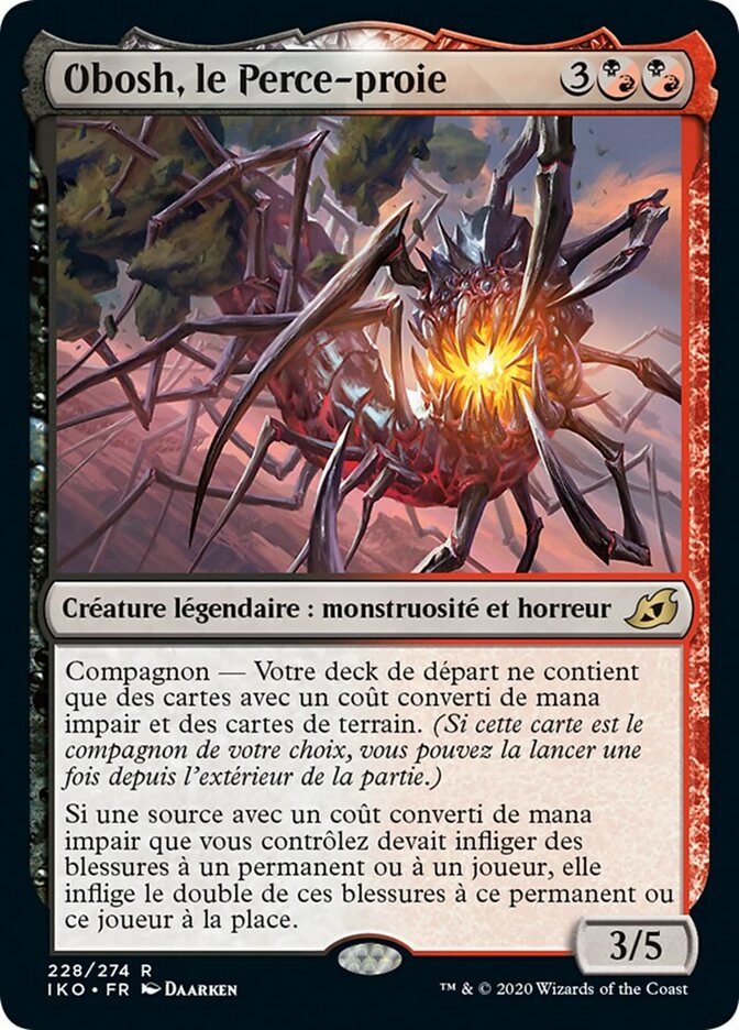 Obosh, le Perce-proie