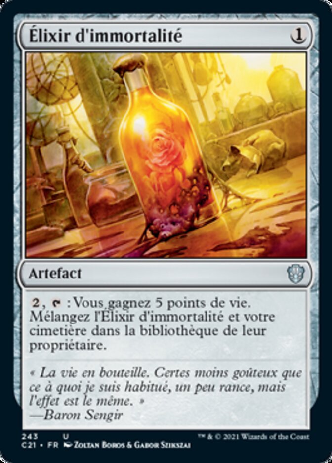 Élixir d'immortalité