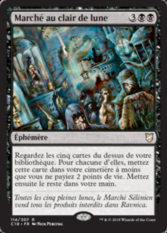 Marché au clair de lune