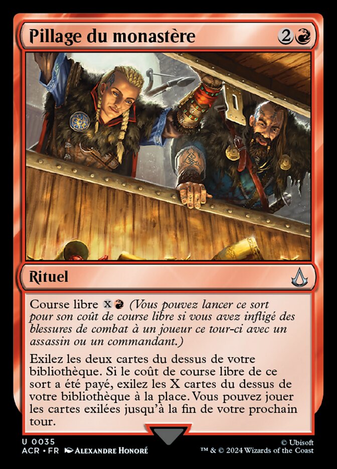 Pillage du monastère