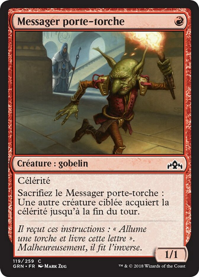 Messager porte-torche