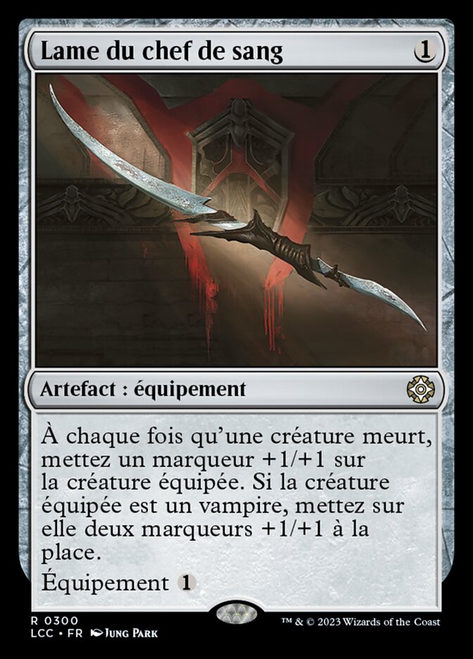 Lame du chef de sang