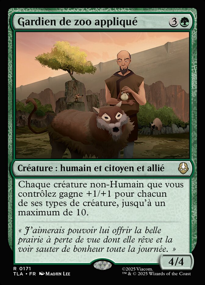 Gardien de zoo appliqué