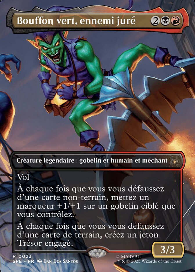Bouffon vert, ennemi juré