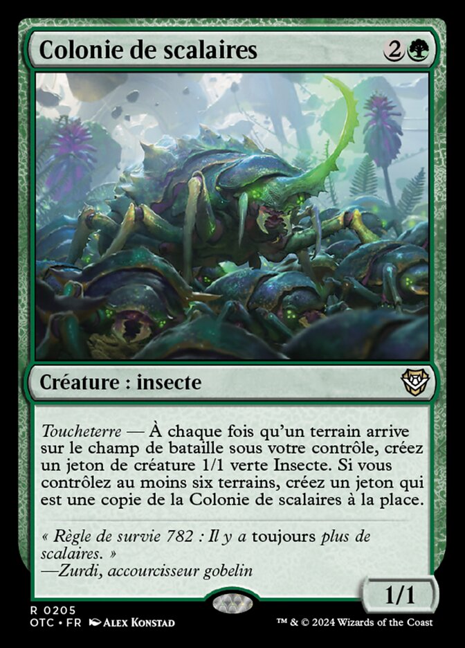 Colonie de scalaires