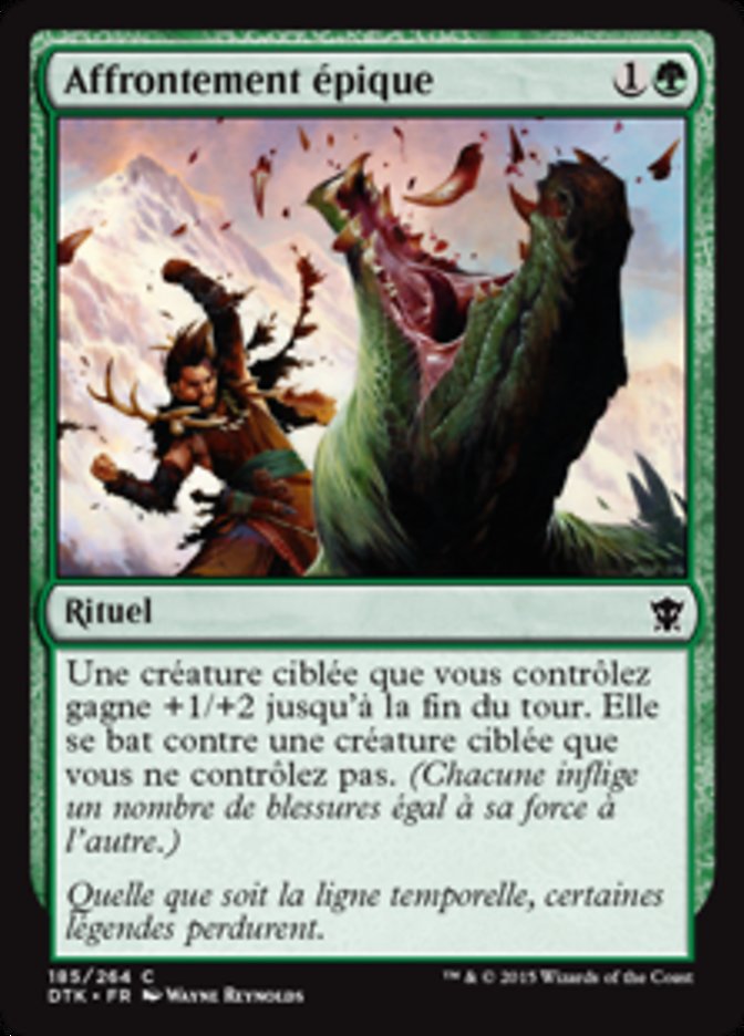 Affrontement épique
