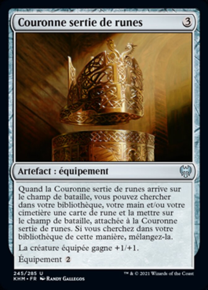 Couronne sertie de runes