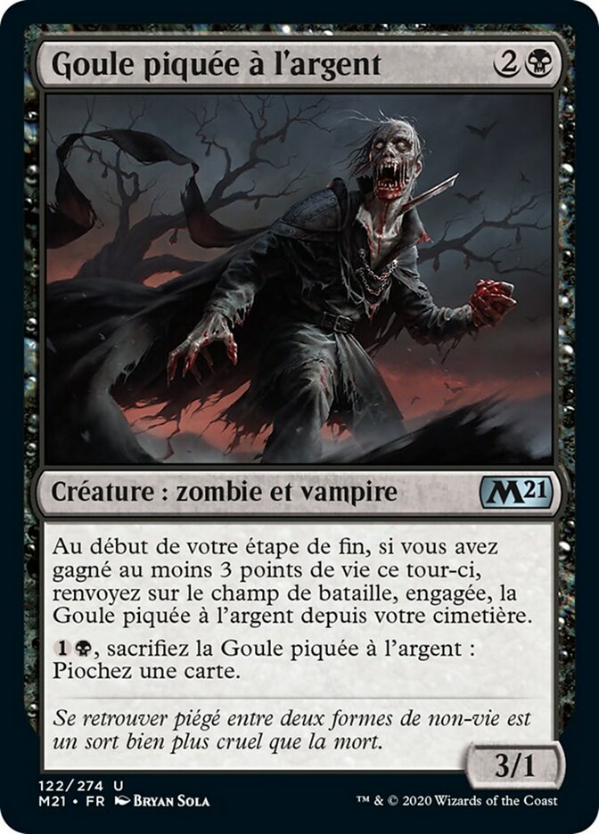 Goule piquée à l'argent