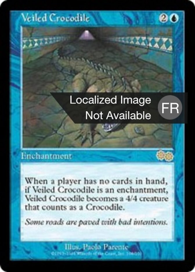 Crocodile voilé