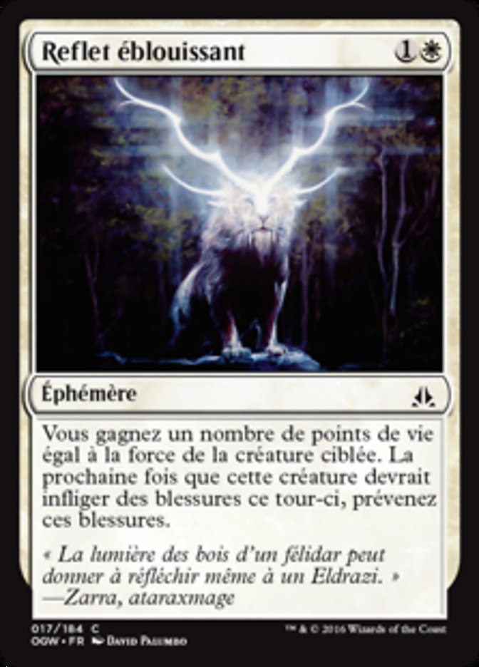 Reflet éblouissant
