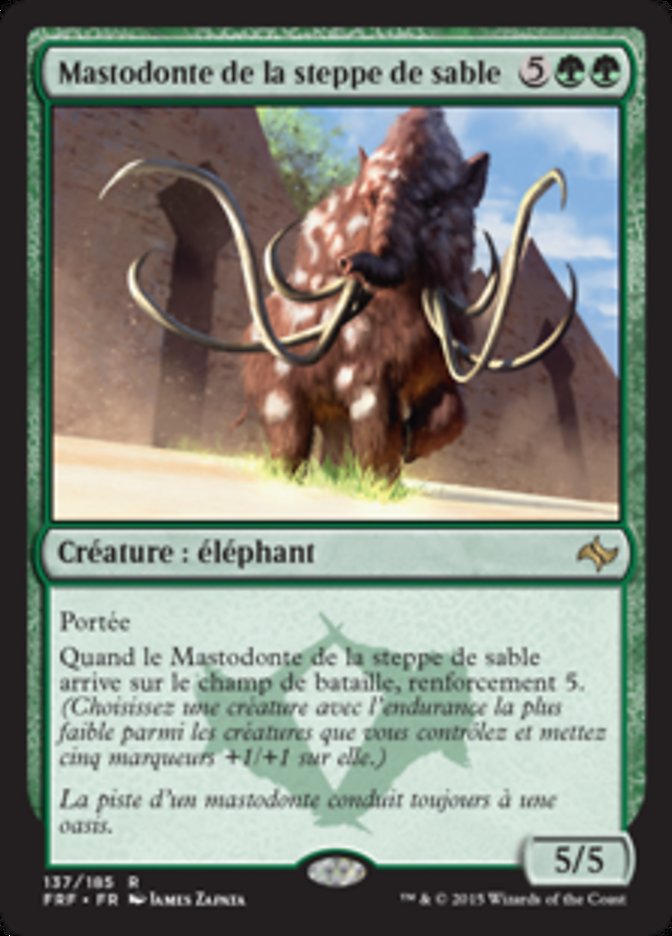 Mastodonte de la steppe de sable
