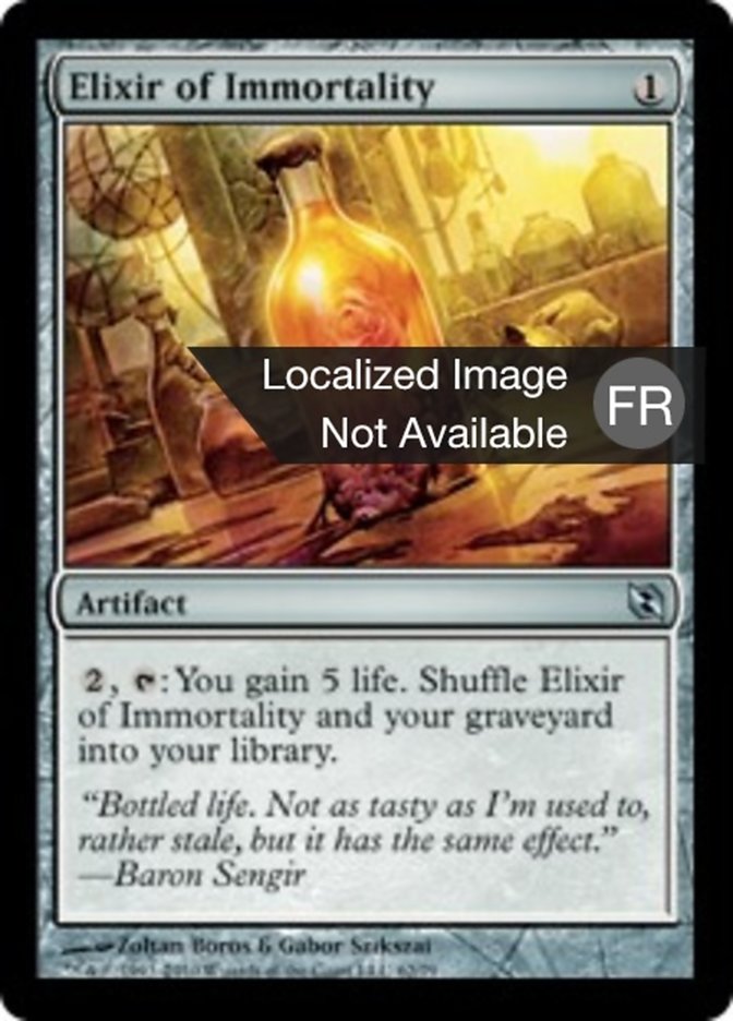 Exilir d'immortalité