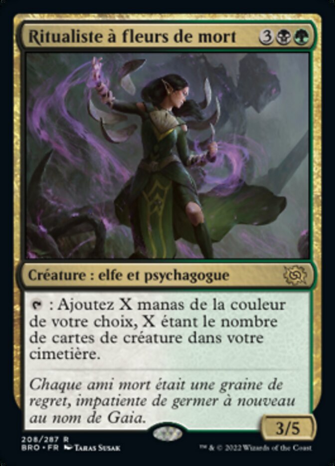 Ritualiste à fleurs de mort