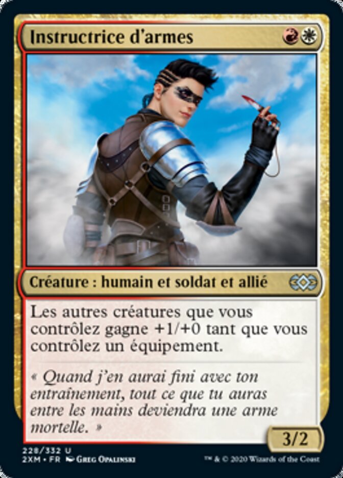 Instructrice d'armes