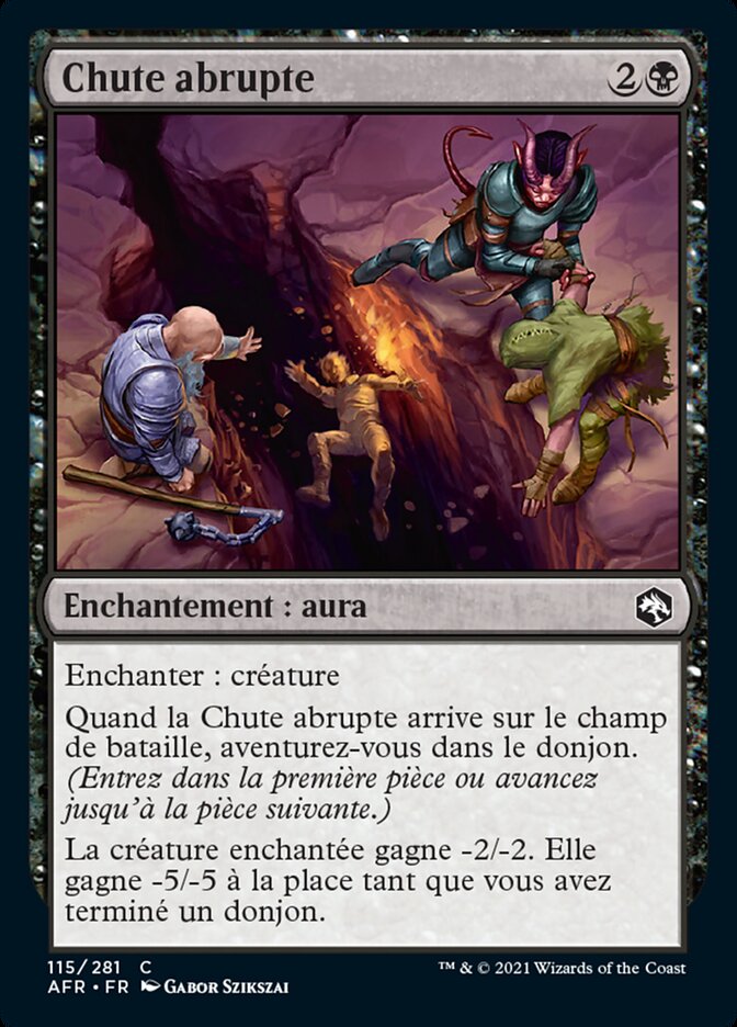 Chute abrupte
