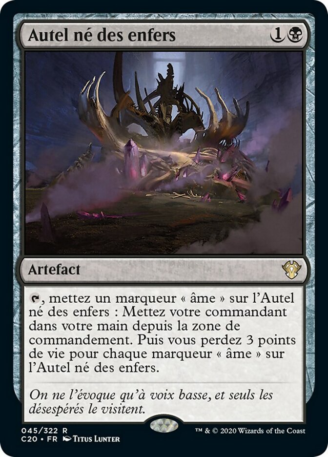 Autel né des enfers