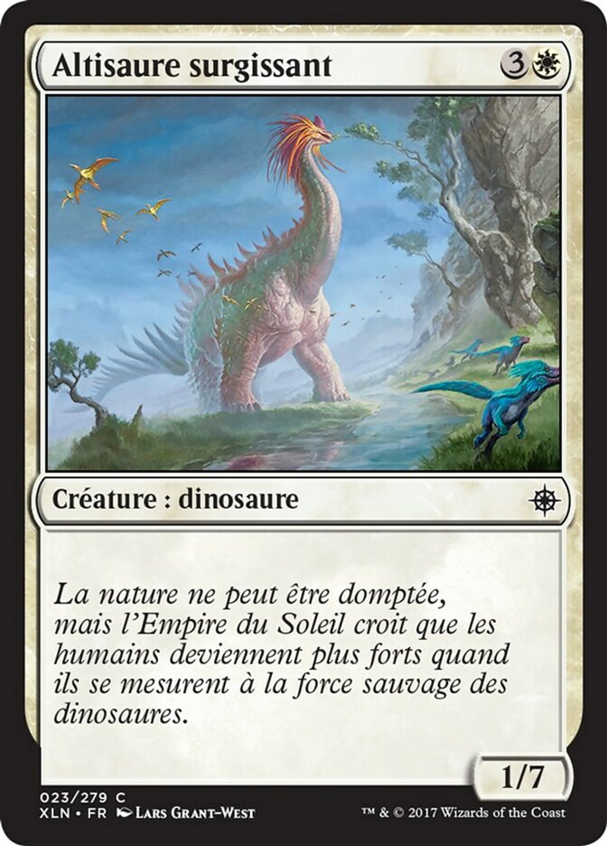 Altisaure surgissant