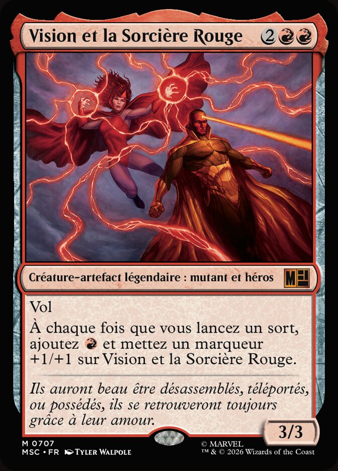 Vision et la Sorcière Rouge