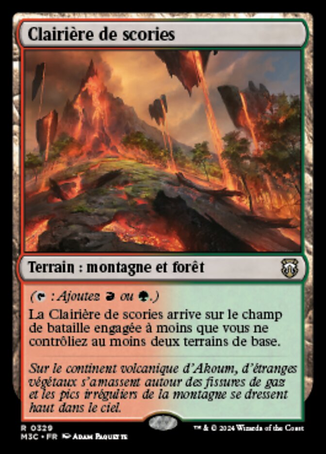 Clairière de scories