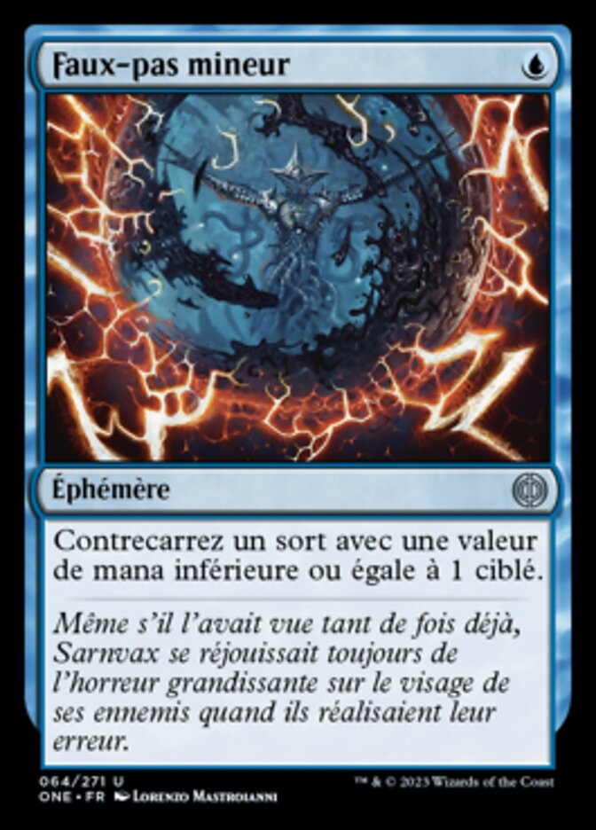 Faux-pas mineur
