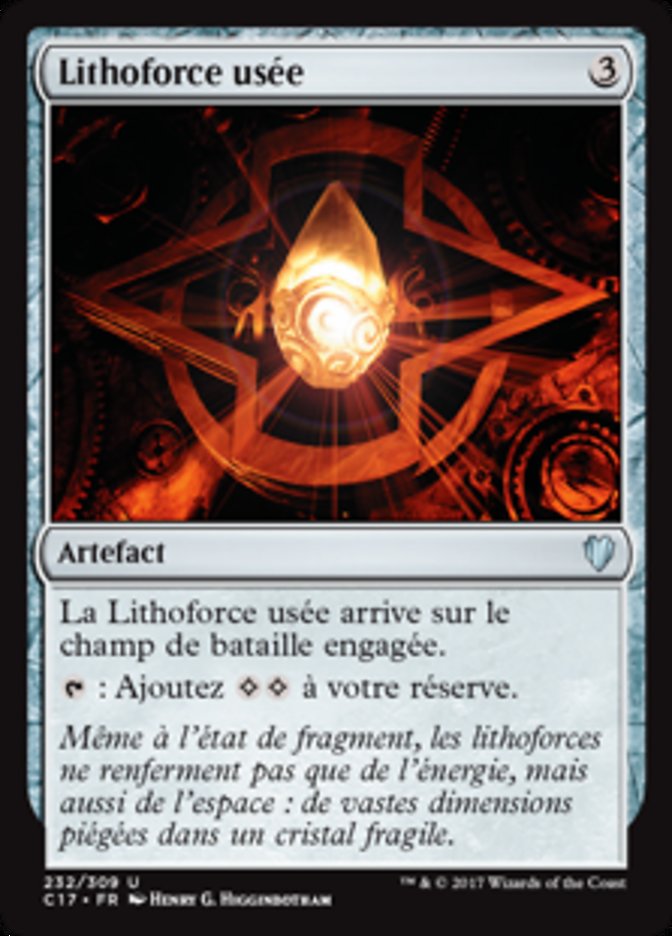 Lithoforce usée