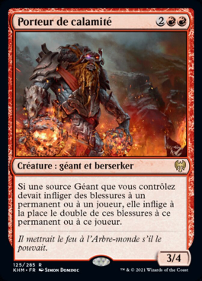 Porteur de calamité