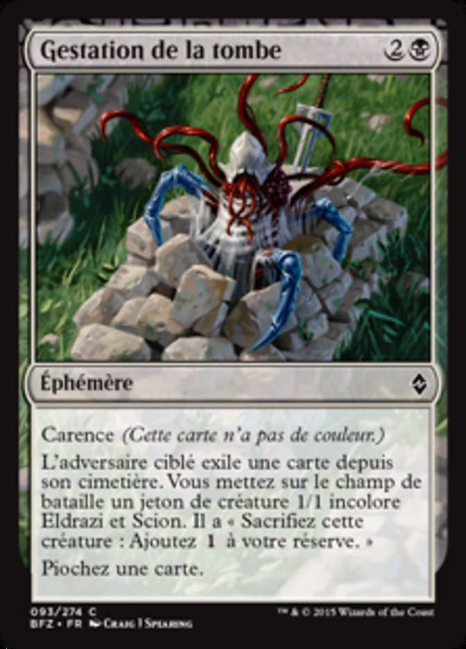 Gestation de la tombe