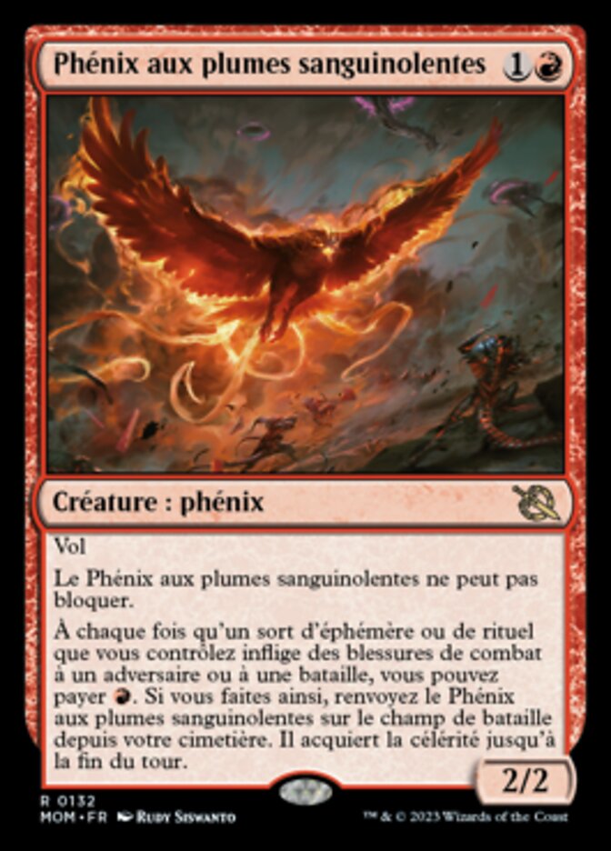 Phénix aux plumes sanguinolentes