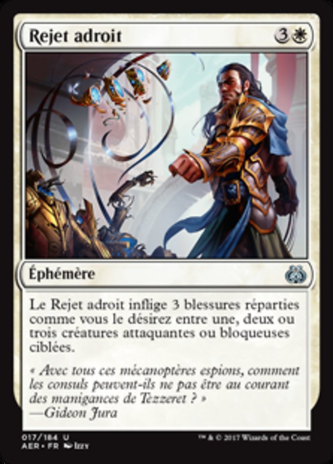 Rejet adroit