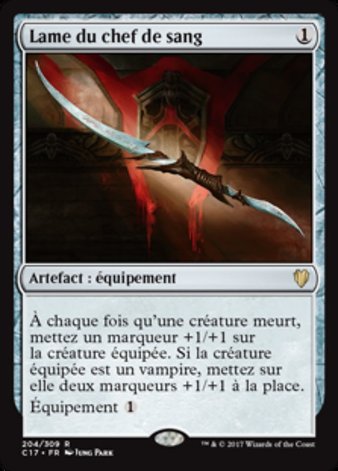 Lame du chef de sang