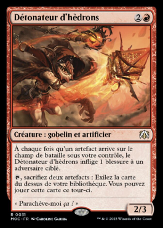 Détonateur d'hèdrons