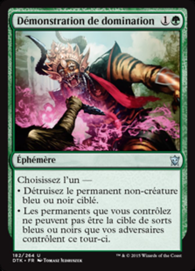 Démonstration de domination