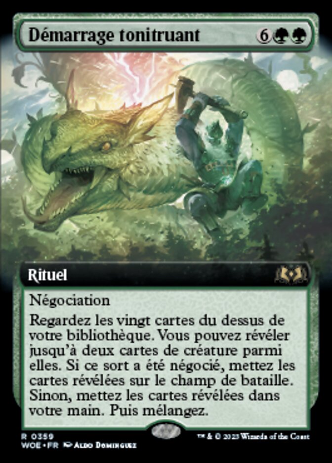 Démarrage tonitruant