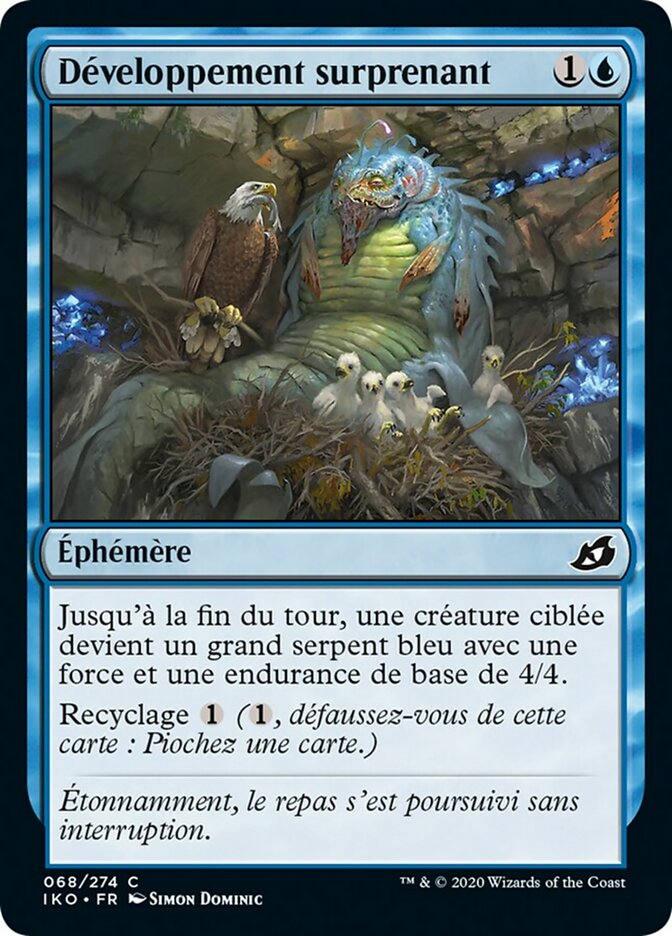 Développement surprenant