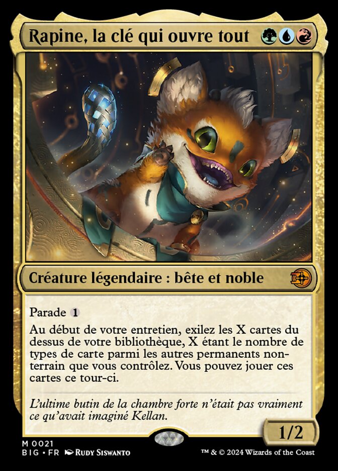 Rapine, la clé qui ouvre tout