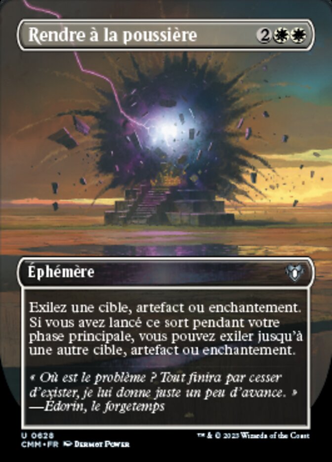 Rendre à la poussière