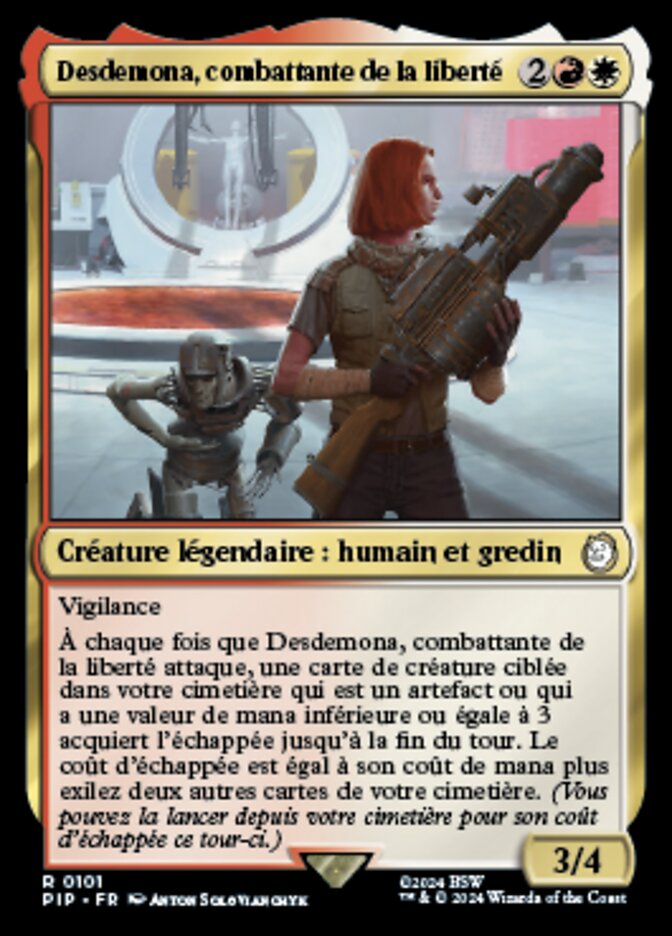 Desdemona, combattante de la liberté