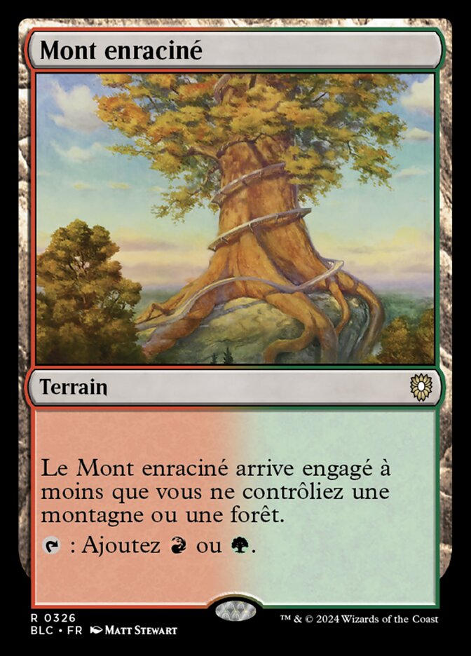 Mont enraciné