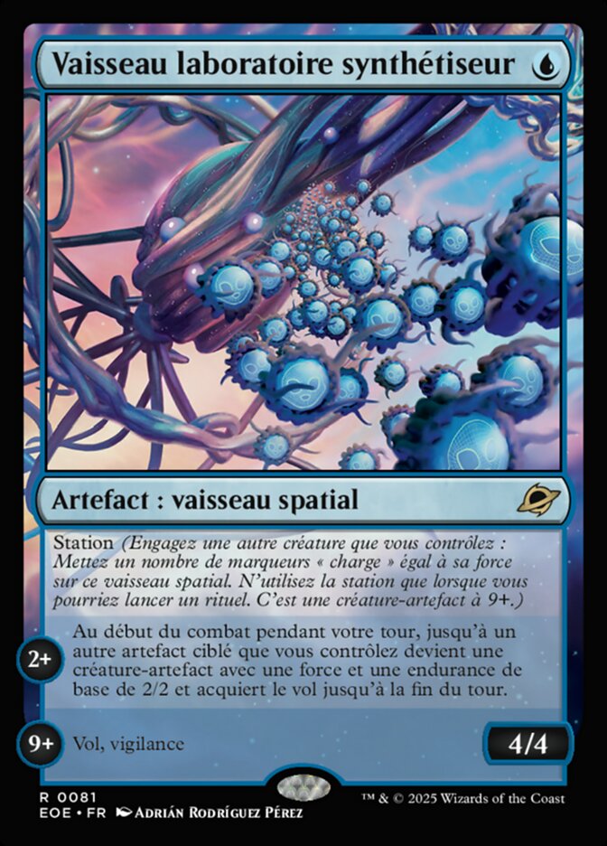 Vaisseau laboratoire synthétiseur