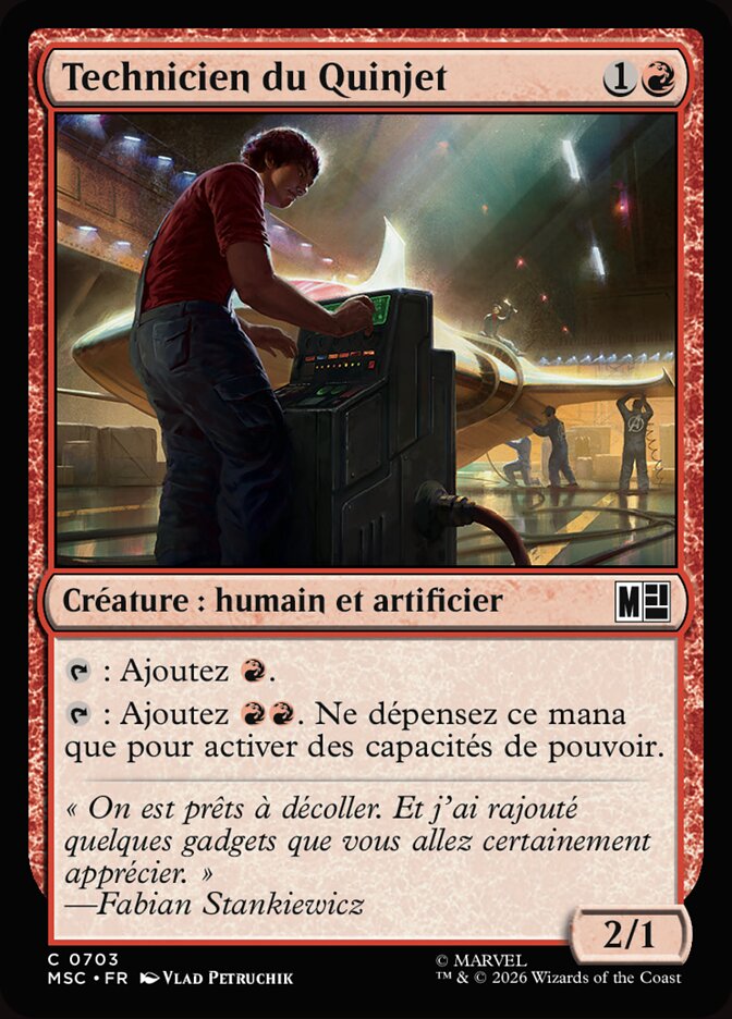 Technicien du Quinjet