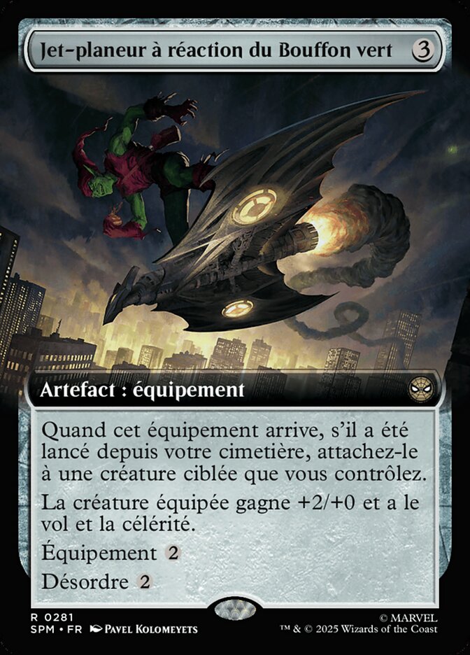 Jet-planeur à réaction du Bouffon vert