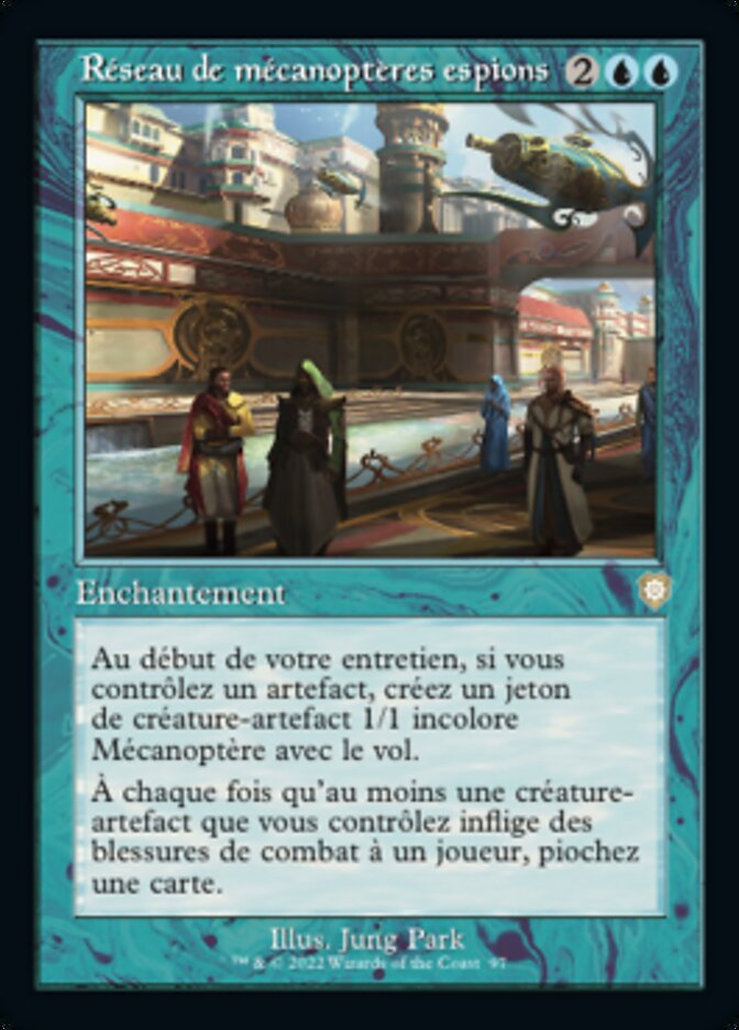 Réseau de mécanoptères espions