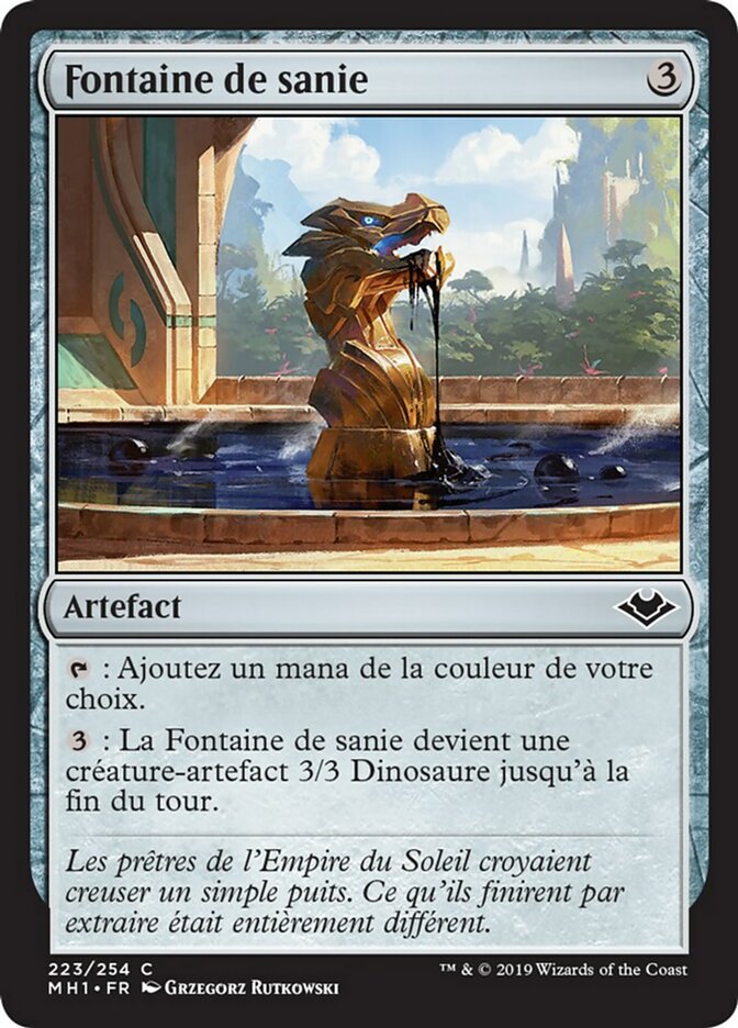 Fontaine de sanie